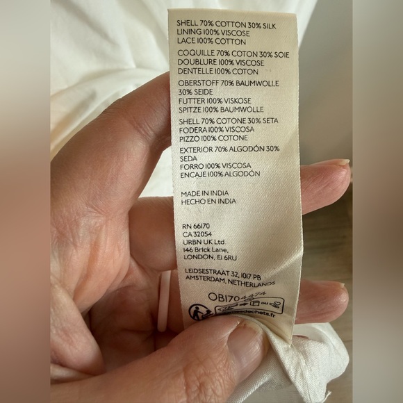 By Anthropologie White Off-The-Shoulder Peasant Dress - Picture 12 of 15